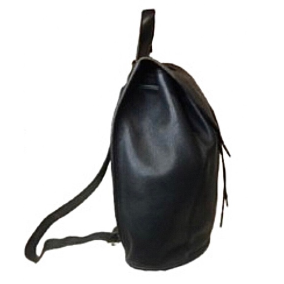 Vintage COACH Black Leather Weekend Backpack Rucksack Large Daypack 9943 USA COA - Picture 16 of 17